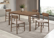 Parkridge 5-piece 59-inch Wood Dining Set Natural Walnut - 108561-S5