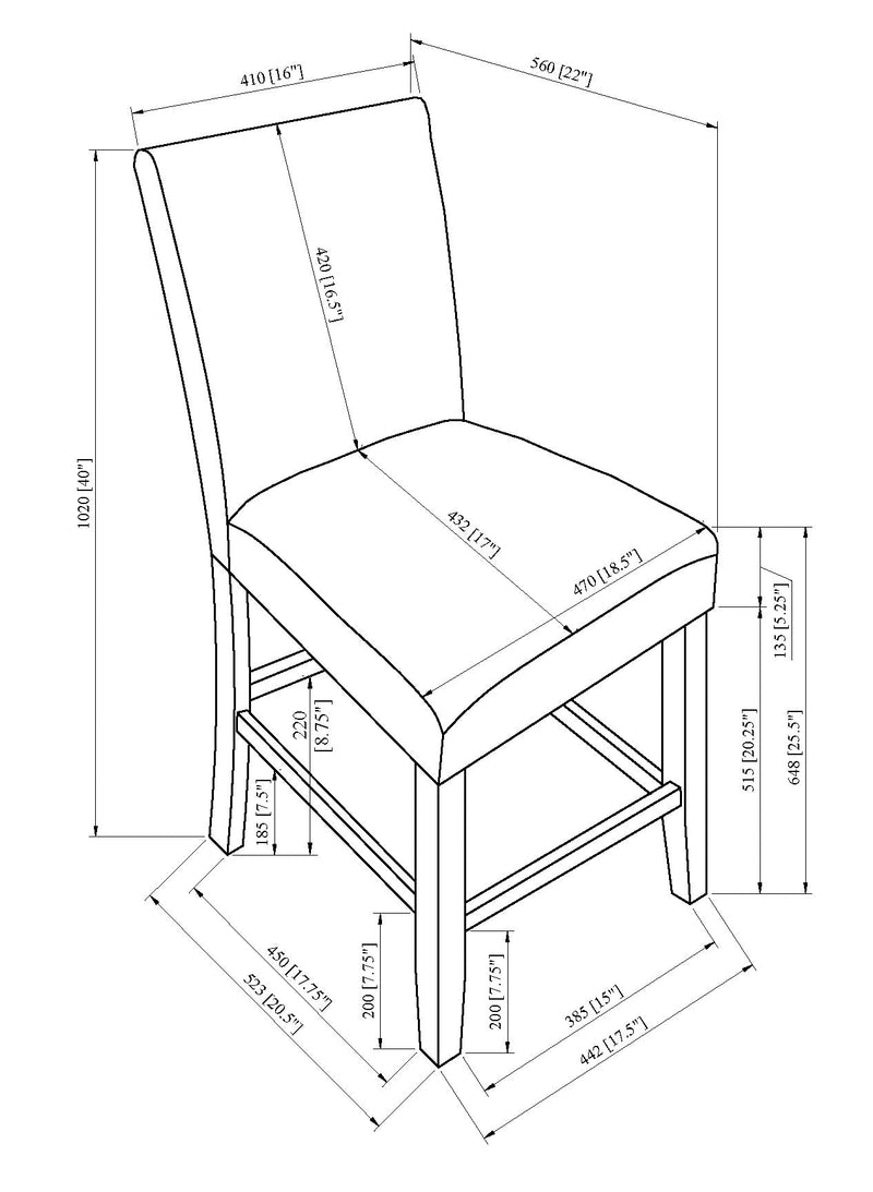 Parkside Dove Counter Height Dining Set - Gate FurnitureCounter Height Set