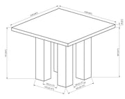 Parkside Dove Counter Height Dining Set - Gate FurnitureCounter Height Set