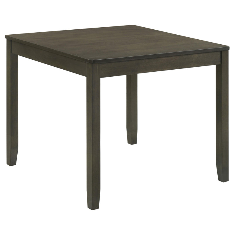 Parkwood 5-piece Square Dining Table Set Dark Ash Brown - 150410