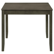 Parkwood 5-piece Square Dining Table Set Dark Ash Brown - 150410