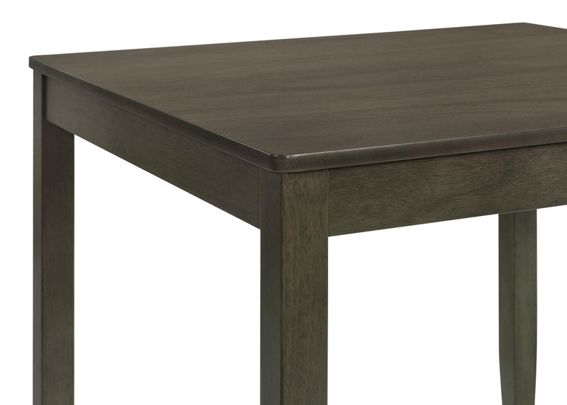 Parkwood 5-piece Square Dining Table Set Dark Ash Brown - 150410