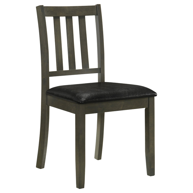 Parkwood 5-piece Square Dining Table Set Dark Ash Brown - 150410