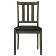 Parkwood 5-piece Square Dining Table Set Dark Ash Brown - 150410