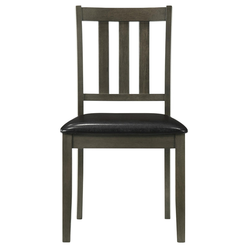 Parkwood 5-piece Square Dining Table Set Dark Ash Brown - 150410