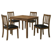 Parkwood 5-piece Square Dining Table Set Honey Brown - 150400