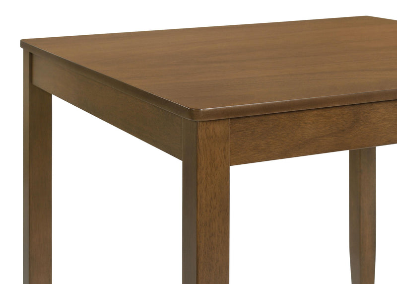 Parkwood 5-piece Square Dining Table Set Honey Brown - 150400