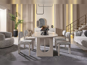 Parma Diningroom (Consol With Mirror & Dining Table & 6 Dining Chair) - 115-PARM-DT-6-SET
