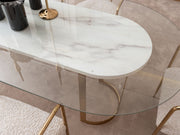 Parma Diningroom (Consol With Mirror & Dining Table & 6 Dining Chair) - 200-GAB-PAR-DT-6-SET