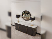 Parma Diningroom (Consol With Mirror & Dining Table & 6 Dining Chair) - 200-GAB-PAR-DT-6-SET