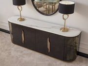 Parma Diningroom (Consol With Mirror & Dining Table & 6 Dining Chair) - 200-GAB-PAR-DT-6-SET