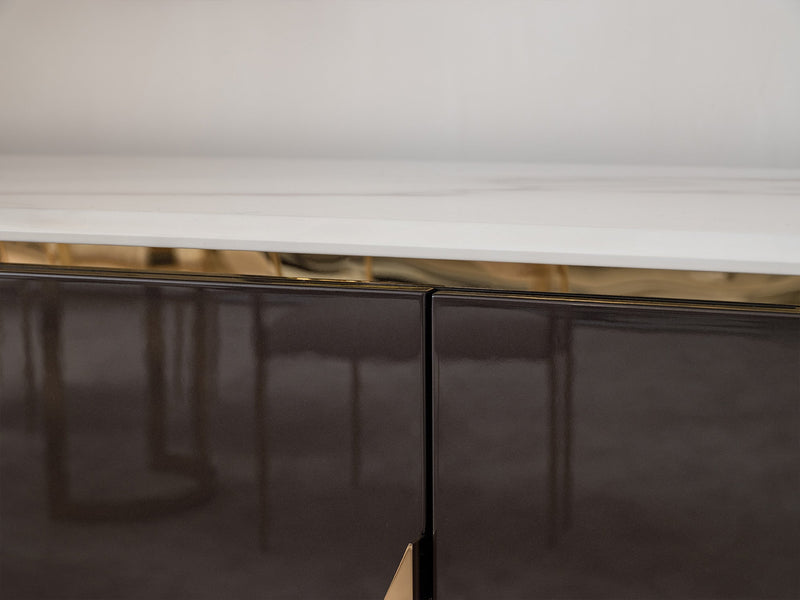 Parma Diningroom (Consol With Mirror & Dining Table & 6 Dining Chair) - 200-GAB-PAR-DT-6-SET
