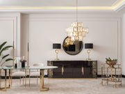 Parma Diningroom (Consol With Mirror & Dining Table & 6 Dining Chair) - 200-GAB-PAR-DT-6-SET