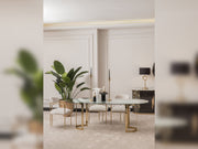 Parma Diningroom (Consol With Mirror & Dining Table & 6 Dining Chair) - 200-GAB-PAR-DT-6-SET