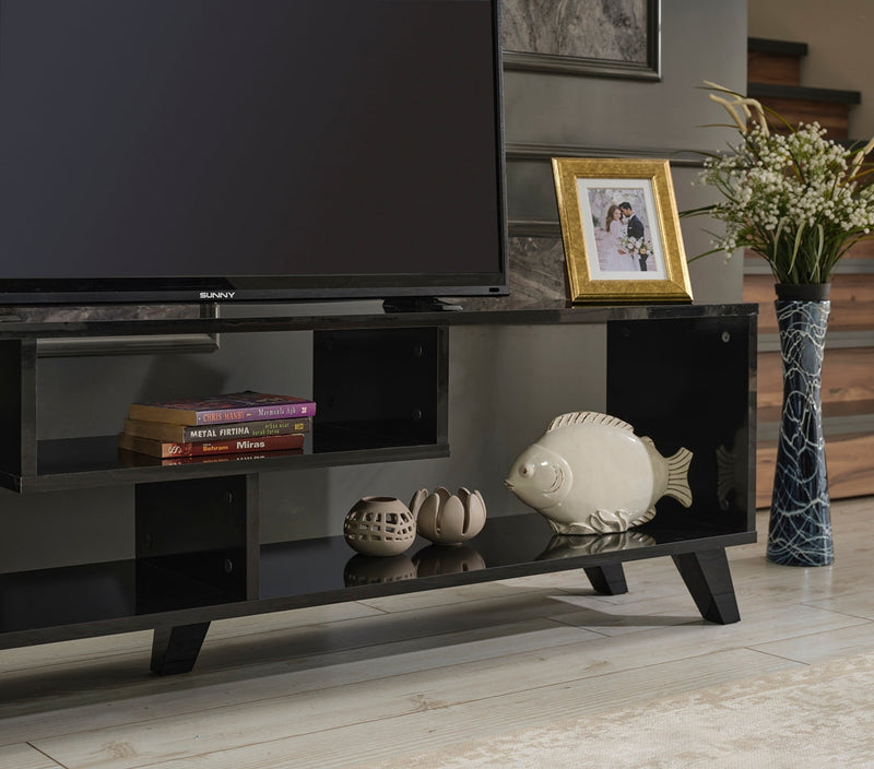 Parma Tv Stand in Black - 721-PAR-TV-BLACK