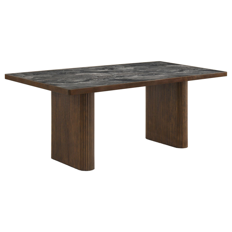 Parry 80-inch Smart Top Paladina Dining Table Dark Walnut - 193961