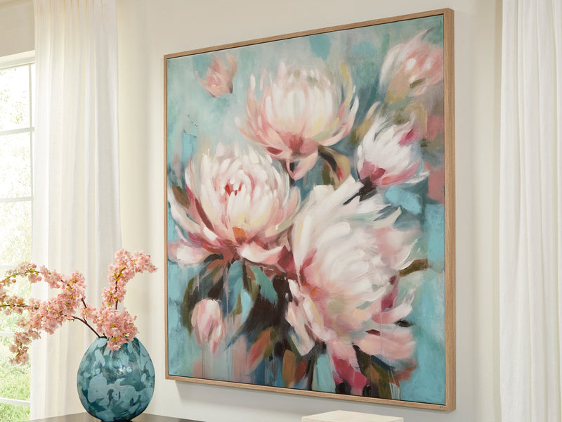 Parryville Aqua/Pink Wall Art - A8000440