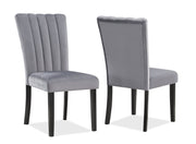 Pascal Black/Gray Marble - Top Dining Set - Gate FurnitureDining Room Set