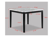 Pascal Black/Gray Square Counter Height Dining Set - Gate FurnitureCounter Height Set