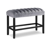 Pascal Black/Gray Square Counter Height Dining Set - Gate FurnitureCounter Height Set