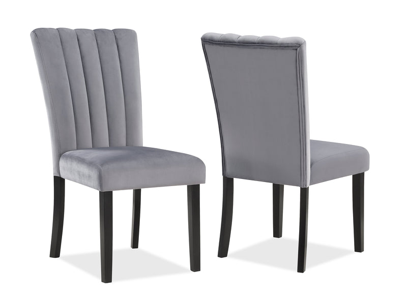 Pascal Gray/White Marble - Top Dining Set - Gate FurnitureDining Room Set