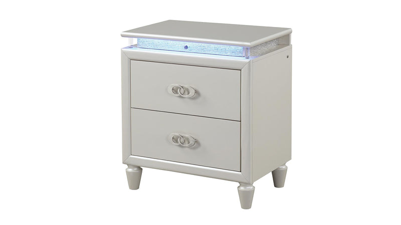 Perla/Passion Nightstand Milky White - Perla/Passion Nightstand Milky White