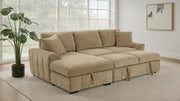 Pastrana Upholstered Sleeper Sectional Sofa LAF Chaise Camel - 500358