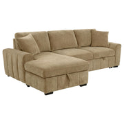 Pastrana Upholstered Sleeper Sectional Sofa LAF Chaise Camel - 500358
