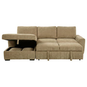 Pastrana Upholstered Sleeper Sectional Sofa LAF Chaise Camel - 500358