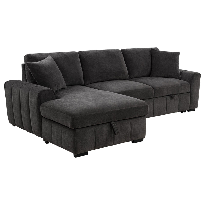 Pastrana Upholstered Sleeper Sectional Sofa LAF Chaise Grey - 500349