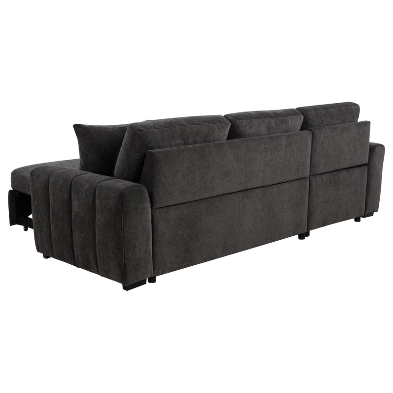 Pastrana Upholstered Sleeper Sectional Sofa LAF Chaise Grey - 500349
