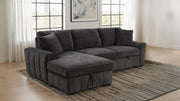 Pastrana Upholstered Sleeper Sectional Sofa LAF Chaise Grey - 500349