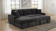 Pastrana Upholstered Sleeper Sectional Sofa LAF Chaise Grey - 500349