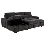 Pastrana Upholstered Sleeper Sectional Sofa LAF Chaise Grey - 500349