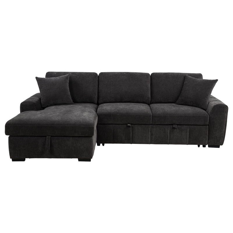 Pastrana Upholstered Sleeper Sectional Sofa LAF Chaise Grey - 500349