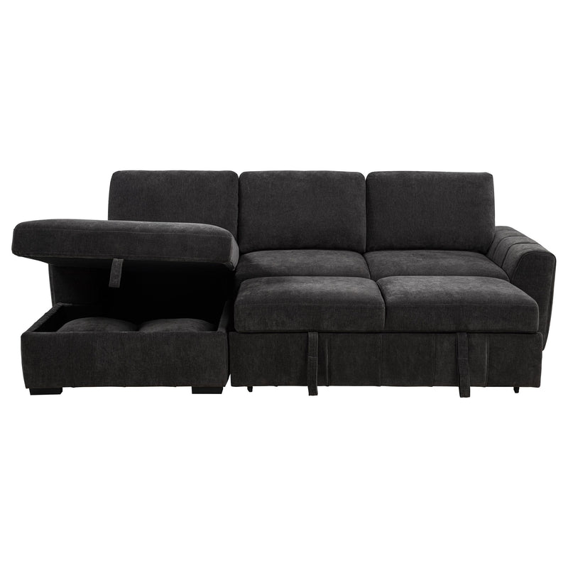 Pastrana Upholstered Sleeper Sectional Sofa LAF Chaise Grey - 500349
