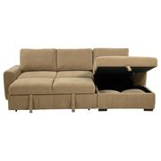 Pastrana Upholstered Sleeper Sectional Sofa RAF Chaise Camel - 500348