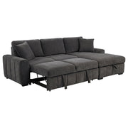 Pastrana Upholstered Sleeper Sectional Sofa RAF Chaise Grey - 500359