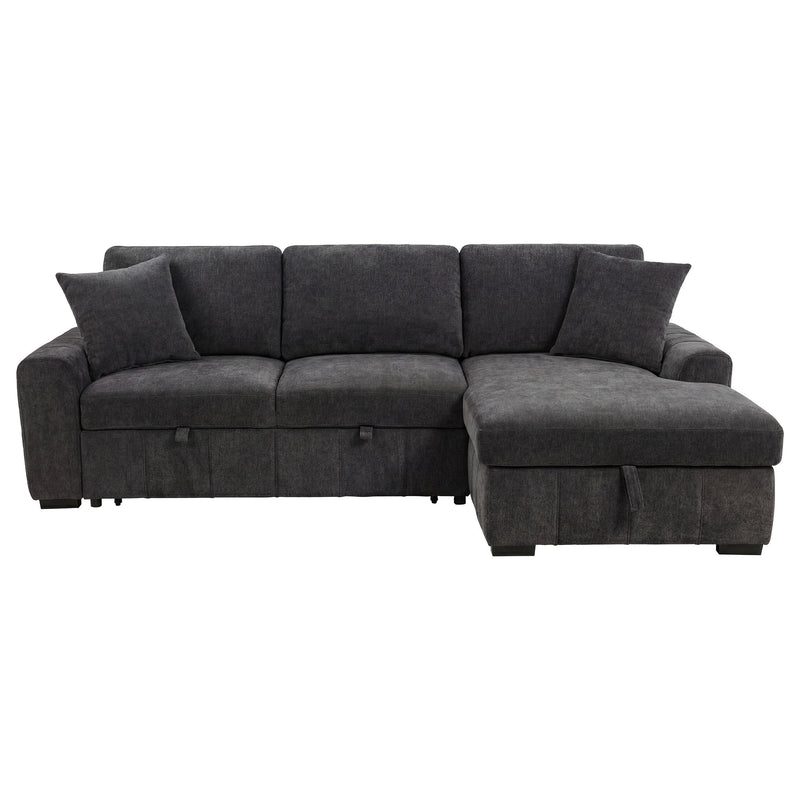 Pastrana Upholstered Sleeper Sectional Sofa RAF Chaise Grey - 500359