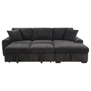 Pastrana Upholstered Sleeper Sectional Sofa RAF Chaise Grey - 500359