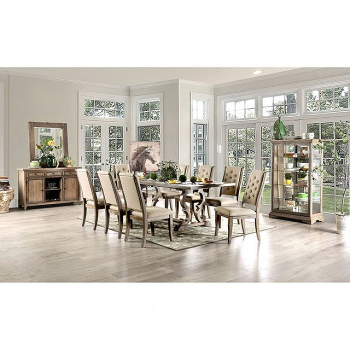 Patience Rustic Natural Tone/Beige Dining Table - CM3577T-TABLE