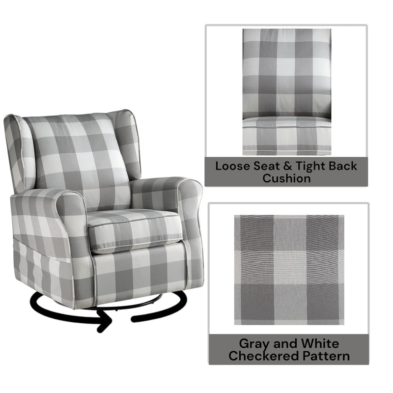 Patli Swivel Chair W/Glider - LV00922
