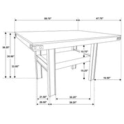 Patterson 60-inch Counter Height Dining Table Mango Oak - 108888