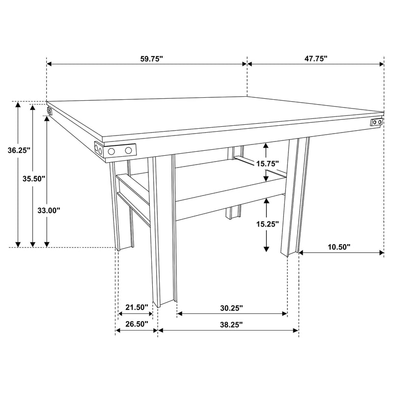 Patterson 7-piece Counter Height Dining Set Mango Oak  - 108888-S7