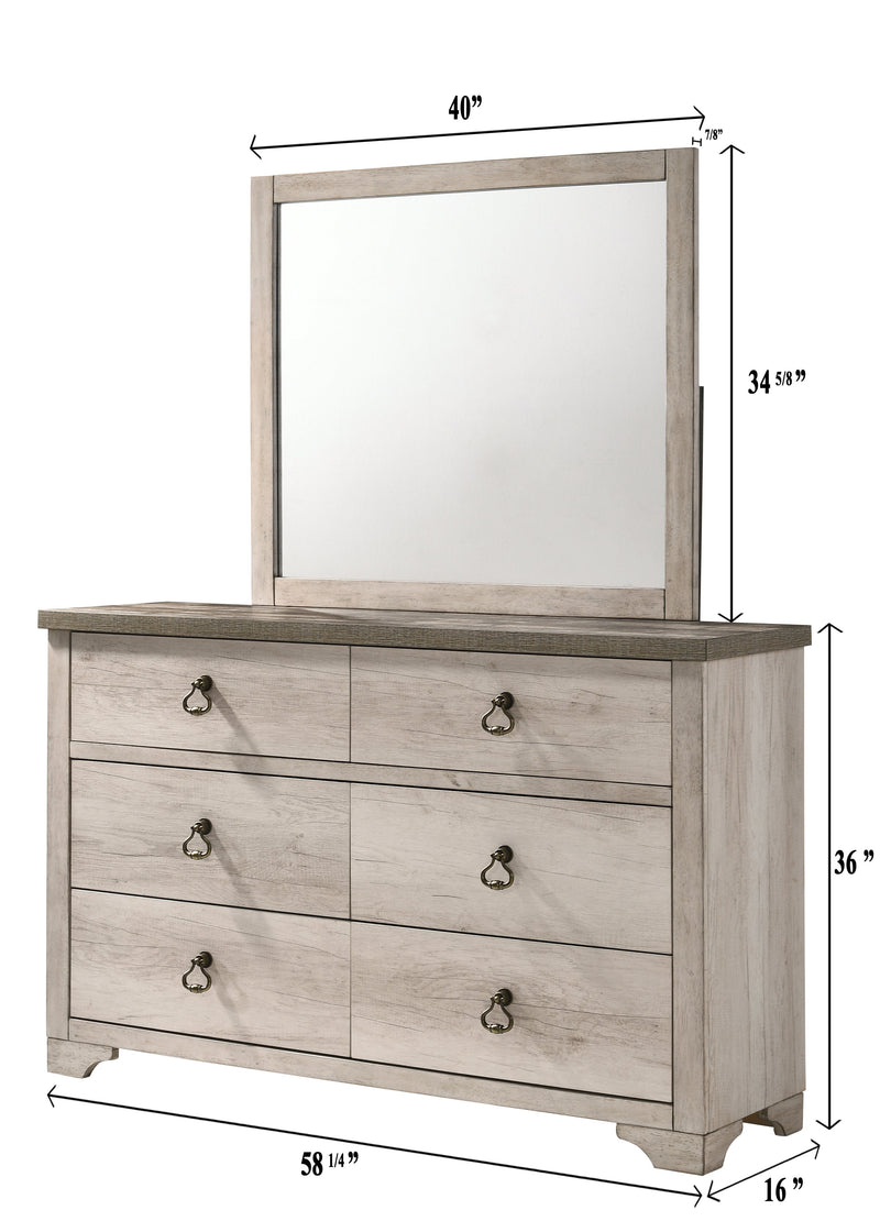 Patterson Driftwood Gray Panel Bedroom Set - Gate FurnitureBedroom Set