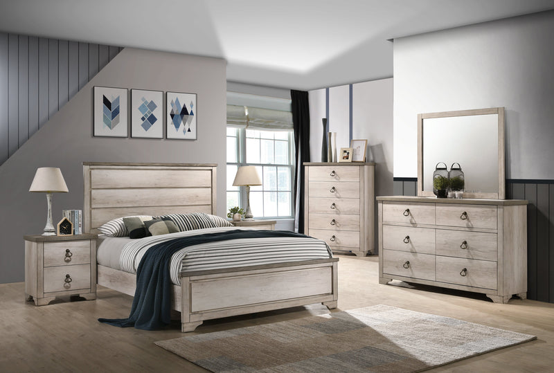 Patterson Driftwood Queen Panel Bed - Gate FurnitureQueen Bed