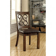 Paulina Rustic Walnut/Espresso Dining Table - CM3465T