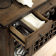Paulina Rustic Walnut Server - CM3465SV