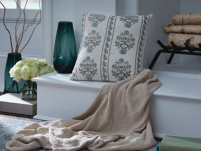 Paulmour Ivory/Green/Brown Pillow - A1001105P