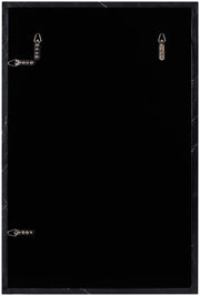 Pavia Genuine Marble Frame Mirror in Black - 66086Black-M
